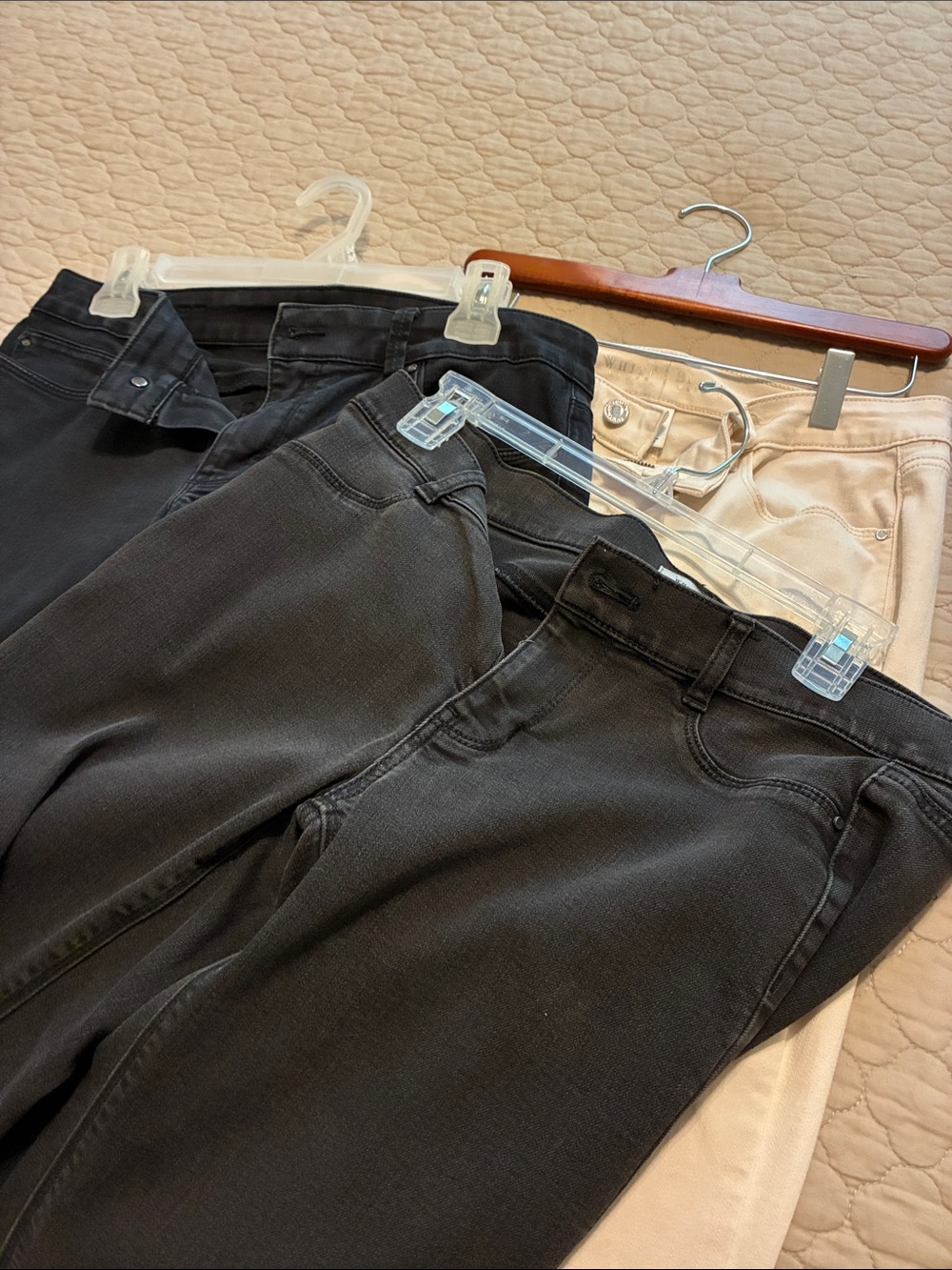Three pair of White House, black market jeans